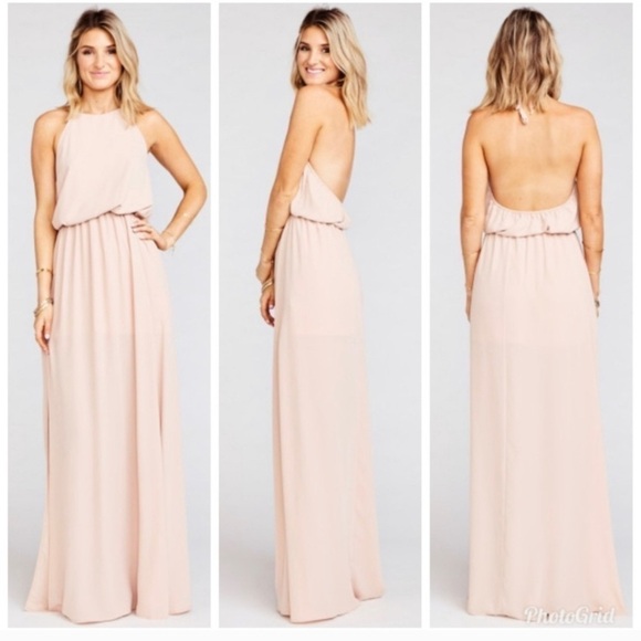 Show Me Your MuMu Heather Halter Dusty Blush Crisp - Picture 11 of 11